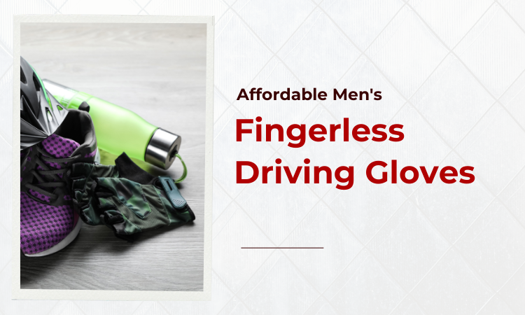 Image of fingerless driving gloves