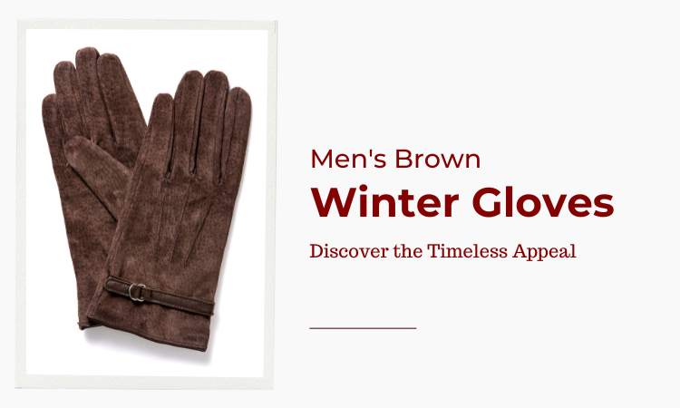 Image of a pair of Men's Brown color Gloves