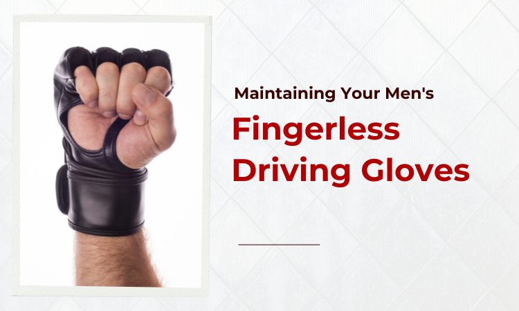 Image of men's fingerless gloves