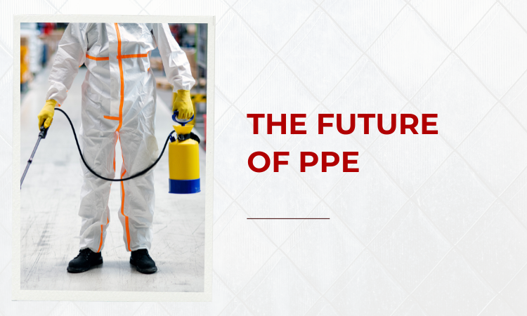 Image of a person wearing PPE kit at work