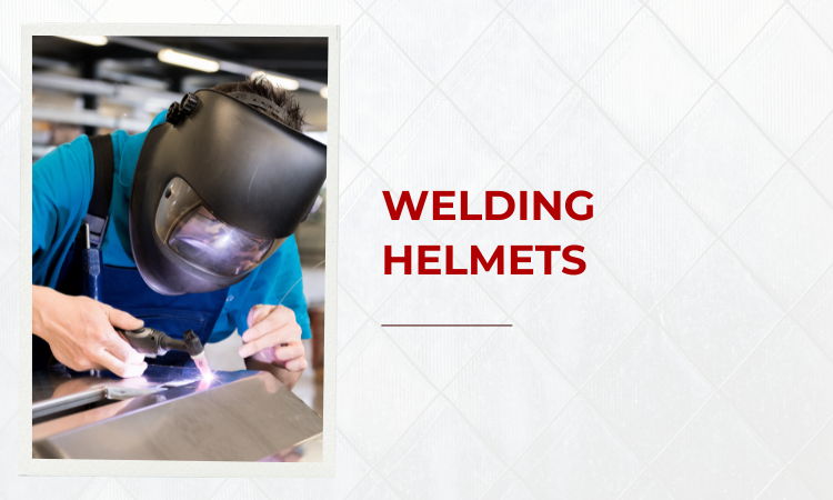 Image of a person wearing welding helmet