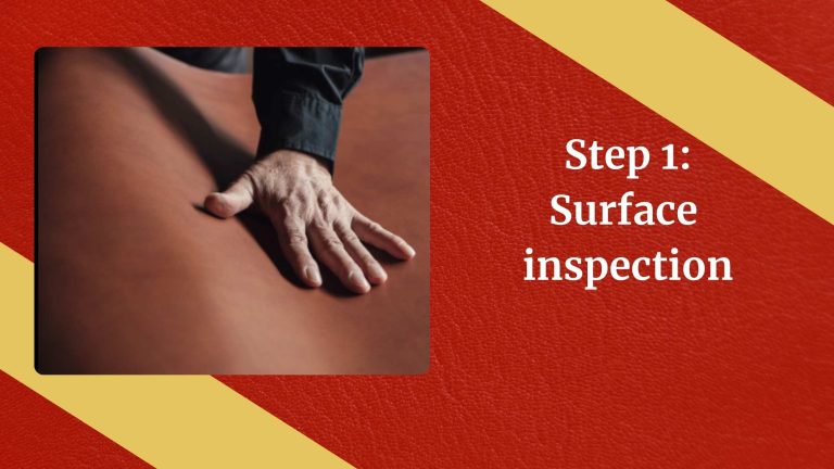 Step 1 Surface inspection