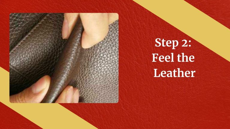 Step 2 Feel the Leather